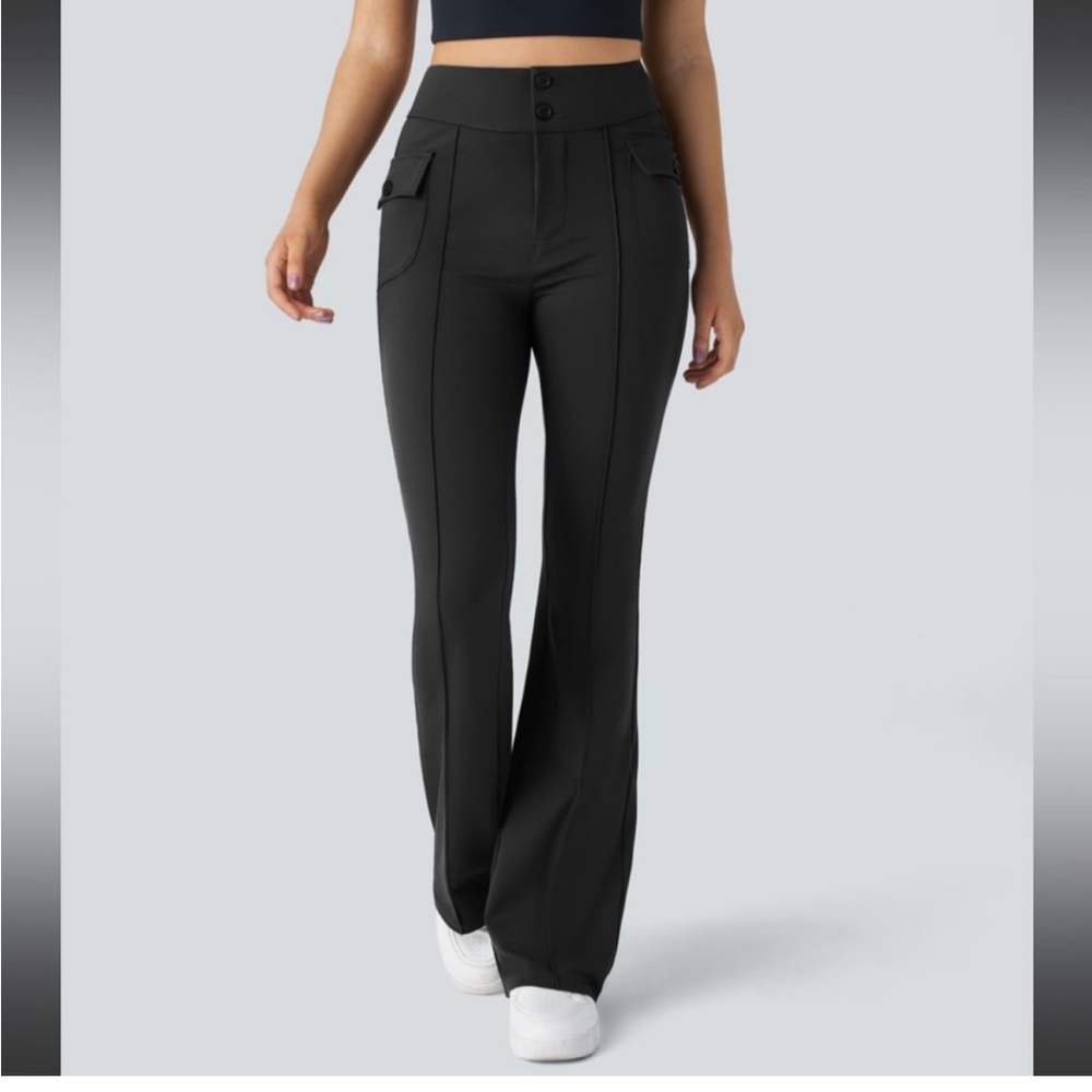HALARA Black Boot Cut Pants